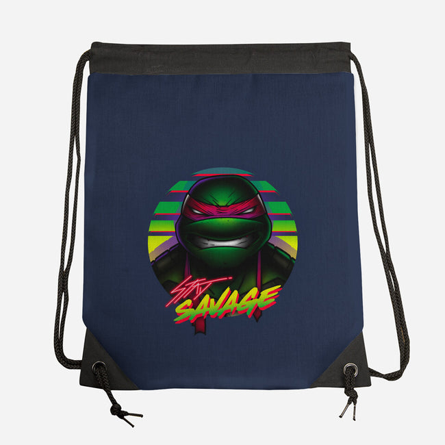 Stay Savage Turtle-None-Drawstring-Bag-Getsousa!