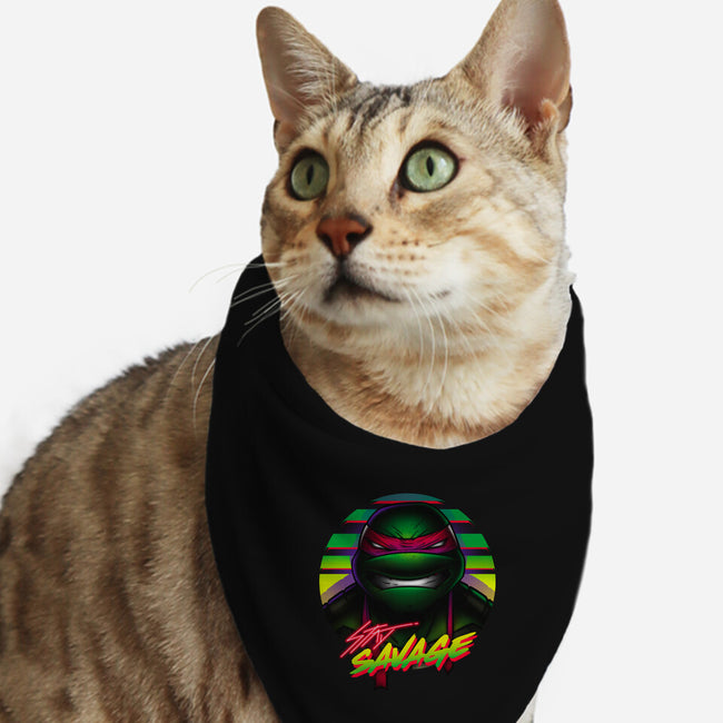 Stay Savage Turtle-Cat-Bandana-Pet Collar-Getsousa!