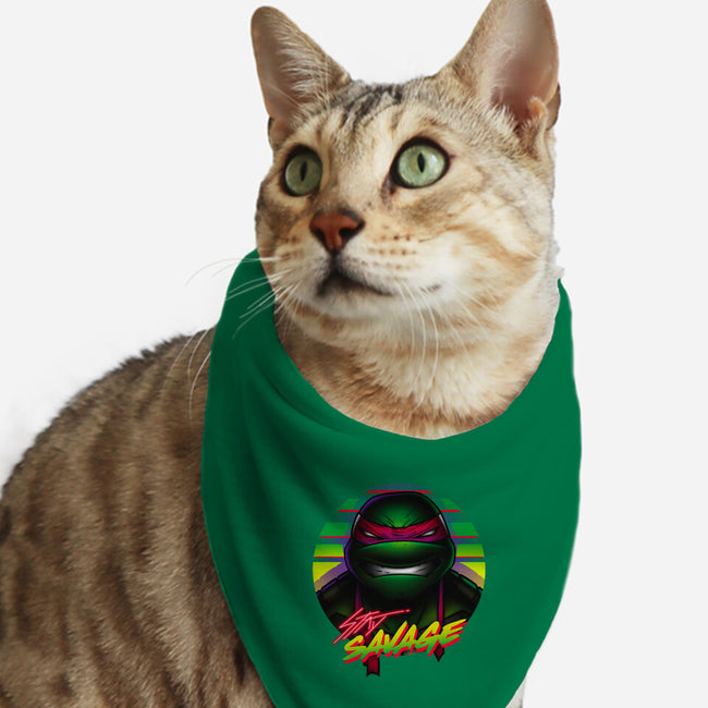 Stay Savage Turtle-Cat-Bandana-Pet Collar-Getsousa!