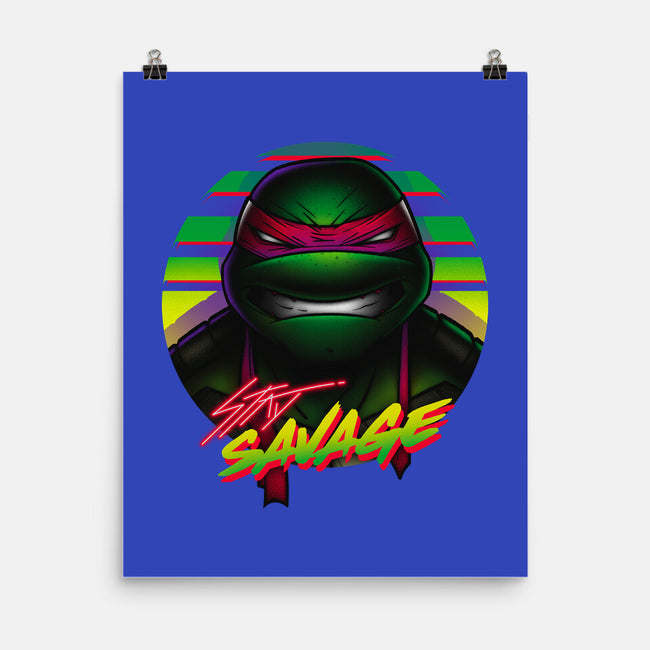 Stay Savage Turtle-None-Matte-Poster-Getsousa!