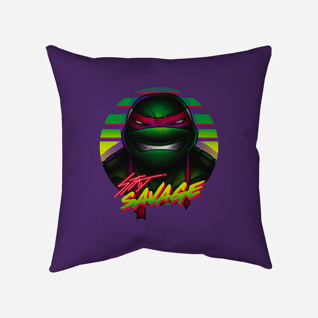 Stay Savage Turtle-None-Removable Cover w Insert-Throw Pillow-Getsousa!