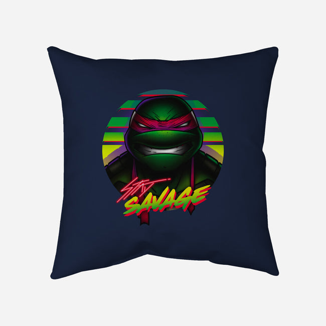 Stay Savage Turtle-None-Removable Cover-Throw Pillow-Getsousa!