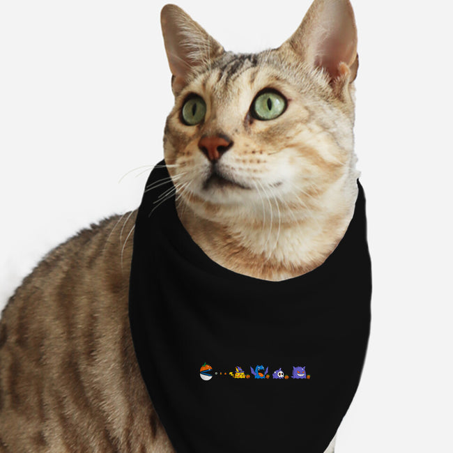 Halloween Pac-Mon Ball-Cat-Bandana-Pet Collar-krisren28