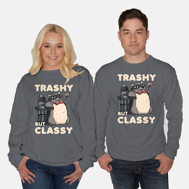 Trashy But Classy-Unisex-Crew Neck-Sweatshirt-tobefonseca