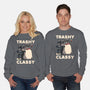 Trashy But Classy-Unisex-Crew Neck-Sweatshirt-tobefonseca