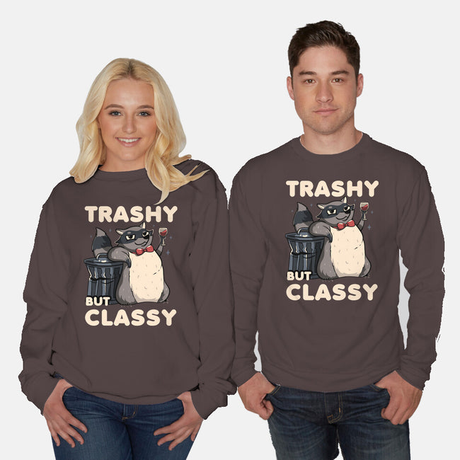 Trashy But Classy-Unisex-Crew Neck-Sweatshirt-tobefonseca