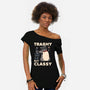 Trashy But Classy-Womens-Off Shoulder-Tee-tobefonseca