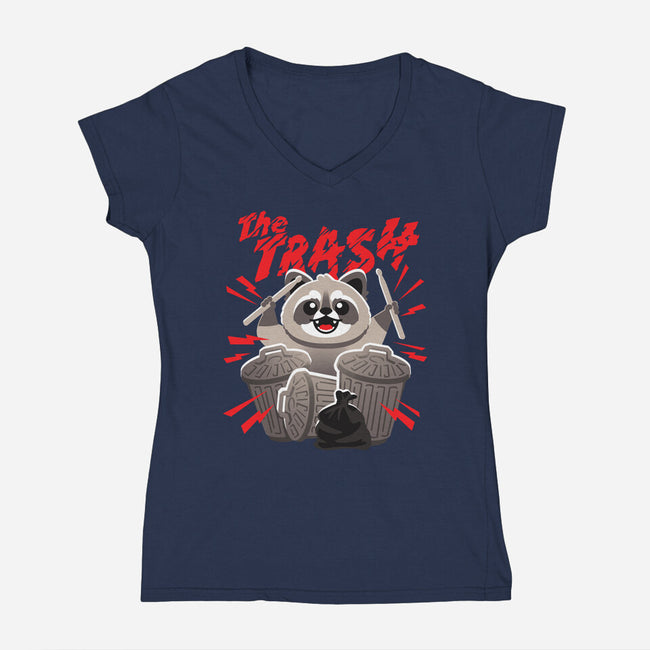 The Trash-Womens-V-Neck-Tee-NemiMakeit