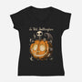 Le Petit Skellington-Womens-V-Neck-Tee-Studio Mootant