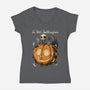 Le Petit Skellington-Womens-V-Neck-Tee-Studio Mootant