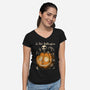 Le Petit Skellington-Womens-V-Neck-Tee-Studio Mootant