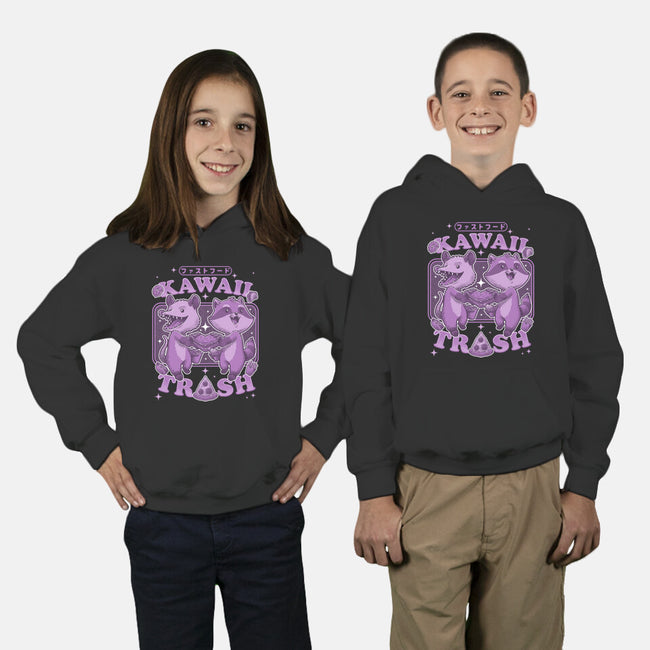 Fastfood Trash Animals-Youth-Pullover-Sweatshirt-Studio Mootant