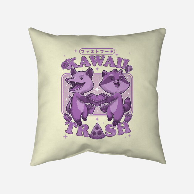 Fastfood Trash Animals-None-Non-Removable Cover w Insert-Throw Pillow-Studio Mootant