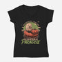 Paranormal Paradise-Womens-V-Neck-Tee-Studio Mootant