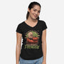 Paranormal Paradise-Womens-V-Neck-Tee-Studio Mootant