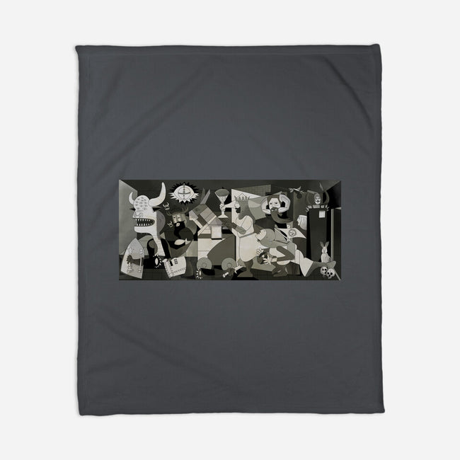 Holy Guernica-None-Fleece-Blanket-retrodivision