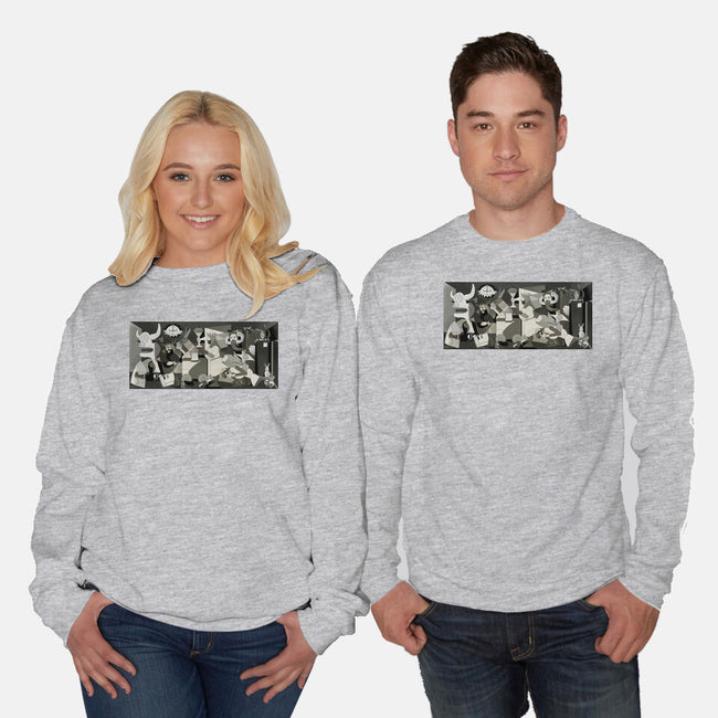 Holy Guernica-Unisex-Crew Neck-Sweatshirt-retrodivision