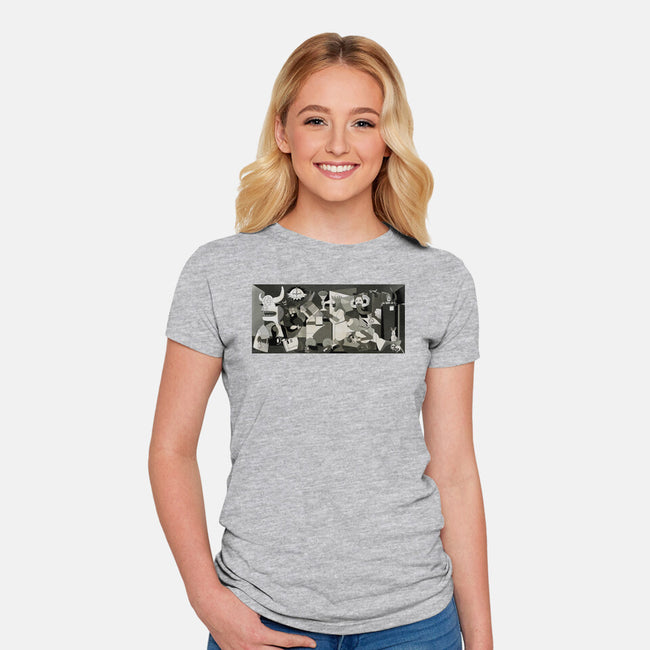 Holy Guernica-Womens-Fitted-Tee-retrodivision