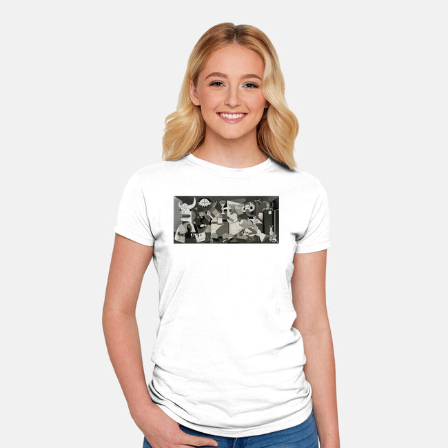 Holy Guernica-Womens-Fitted-Tee-retrodivision