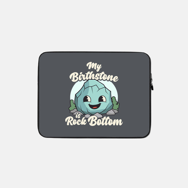 Rock Bottom-None-Zippered-Laptop Sleeve-RoboMega