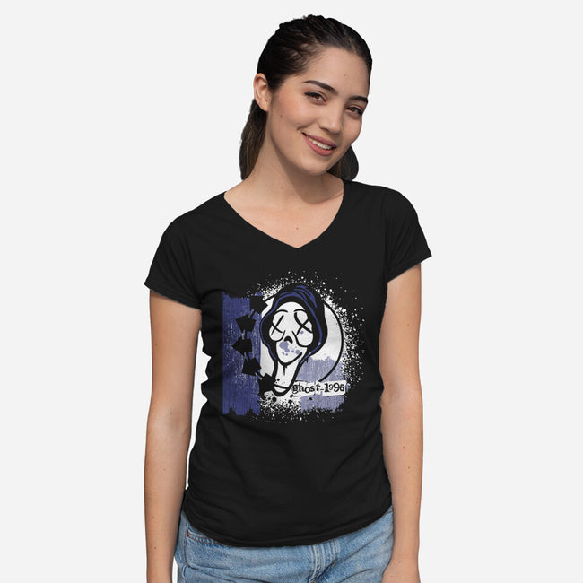 Ghost 1996-Womens-V-Neck-Tee-dalethesk8er