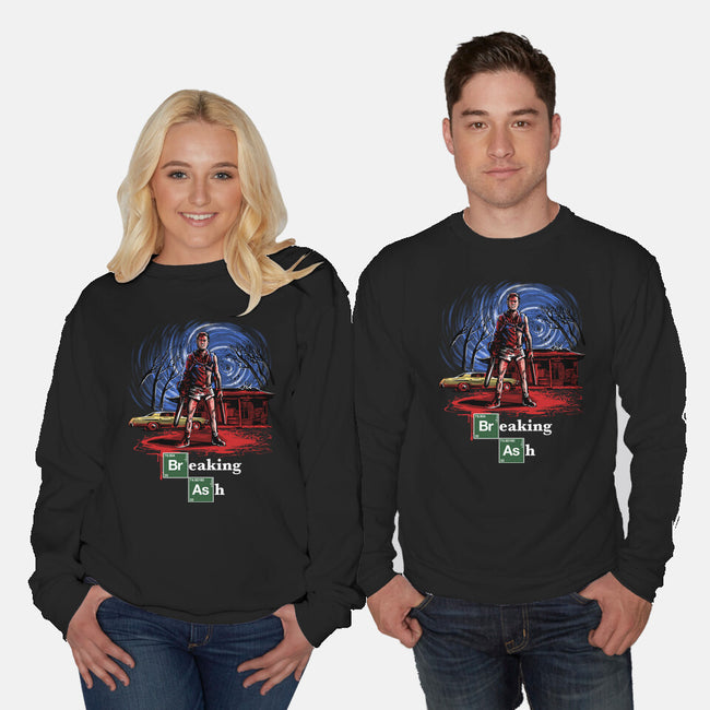 Breaking Ash-Unisex-Crew Neck-Sweatshirt-zascanauta