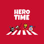 Hero Time-Womens-Fitted-Tee-MaxoArt