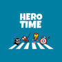 Hero Time-Womens-Fitted-Tee-MaxoArt