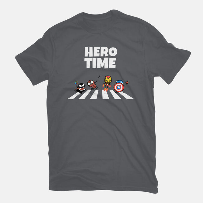 Hero Time-Mens-Heavyweight-Tee-MaxoArt