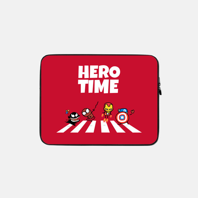 Hero Time-None-Zippered-Laptop Sleeve-MaxoArt