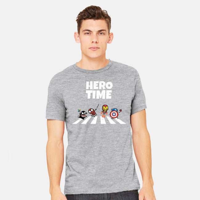 Hero Time-Mens-Heavyweight-Tee-MaxoArt