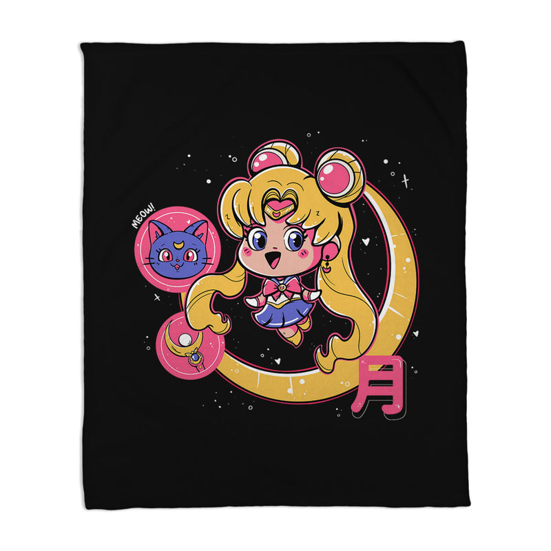Cute Sailor Moon-None-Fleece-Blanket-Ca Mask by TeeFury
