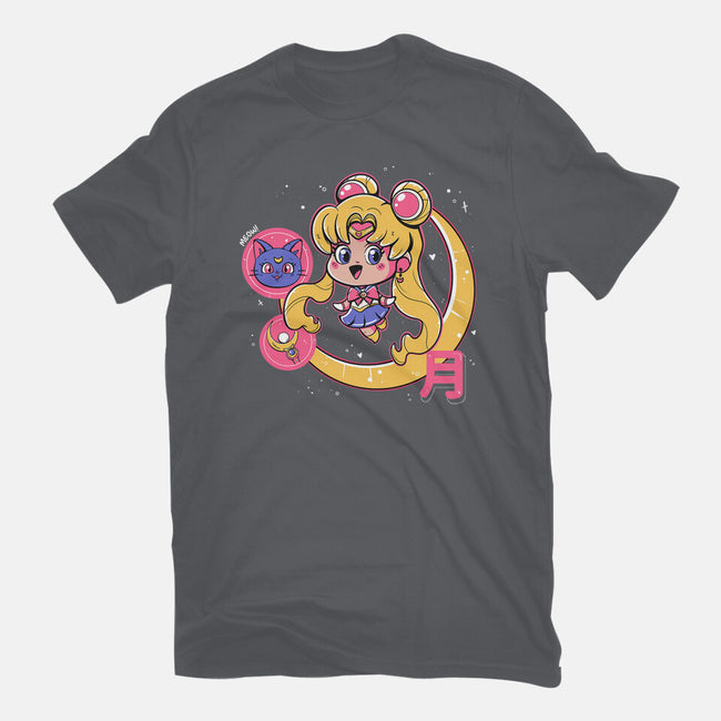 Cute Sailor Moon-Womens-Basic-Tee-Ca Mask