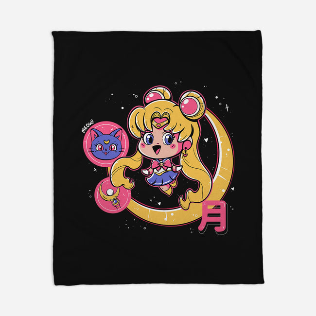 Cute Sailor Moon-None-Fleece-Blanket-Ca Mask