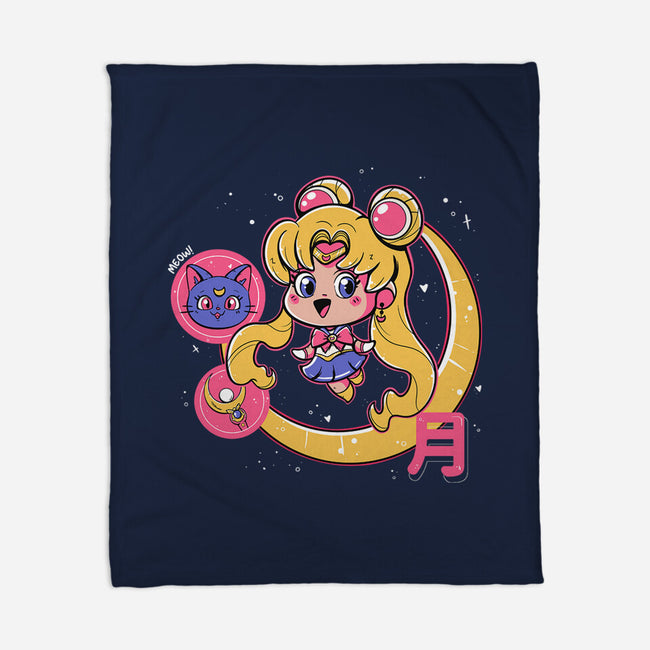 Cute Sailor Moon-None-Fleece-Blanket-Ca Mask