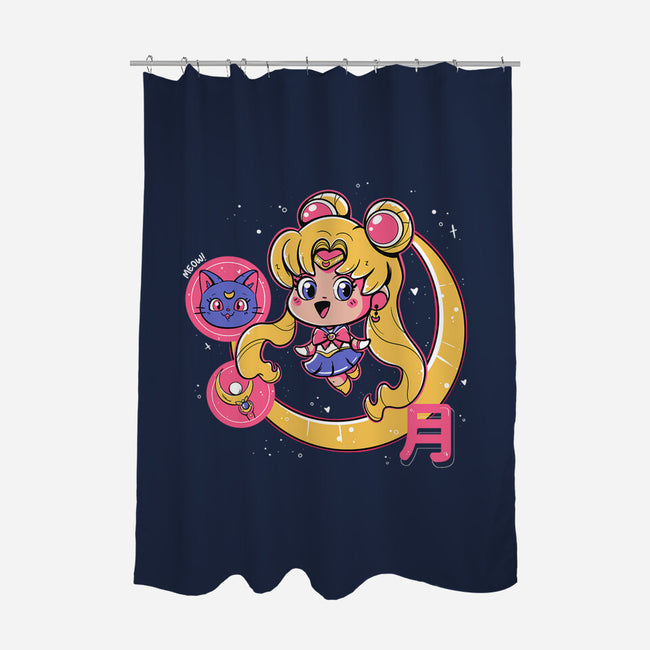 Cute Sailor Moon-None-Polyester-Shower Curtain-Ca Mask