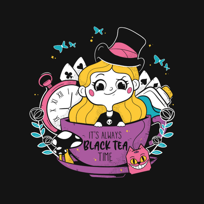 Black Tea Time-None-Removable Cover w Insert-Throw Pillow-Ca Mask