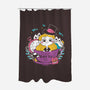 Black Tea Time-None-Polyester-Shower Curtain-Ca Mask