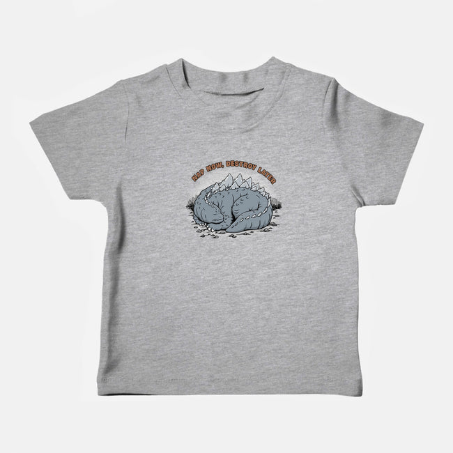 Nap Now Destroy Later-Baby-Basic-Tee-pigboom