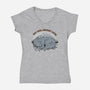 Nap Now Destroy Later-Womens-V-Neck-Tee-pigboom