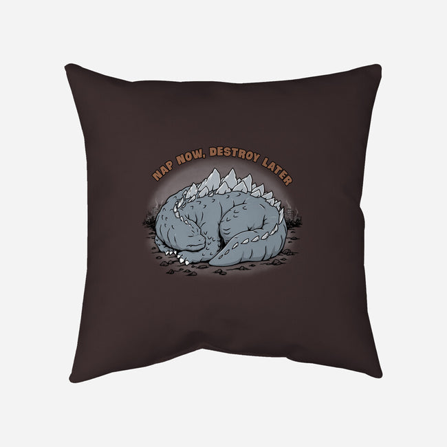 Nap Now Destroy Later-None-Removable Cover w Insert-Throw Pillow-pigboom