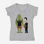 Cosmic Horror Is Cool-Womens-V-Neck-Tee-pigboom