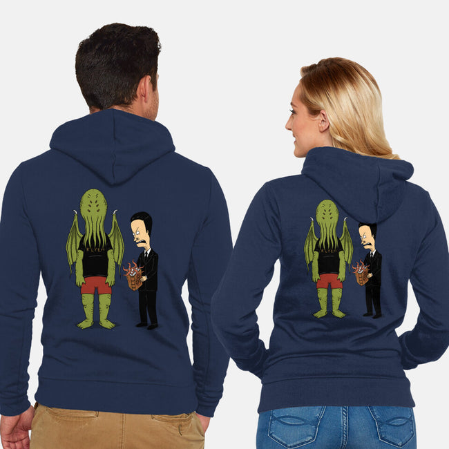 Cosmic Horror Is Cool-Unisex-Zip-Up-Sweatshirt-pigboom