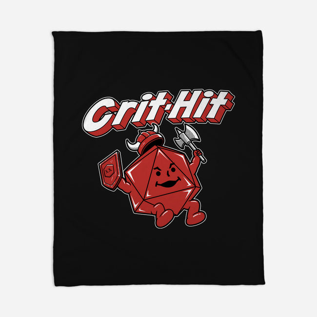 Crit-Hit Man-None-Fleece-Blanket-pigboom