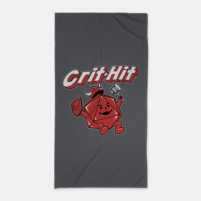 Crit-Hit Man-None-Beach-Towel-pigboom