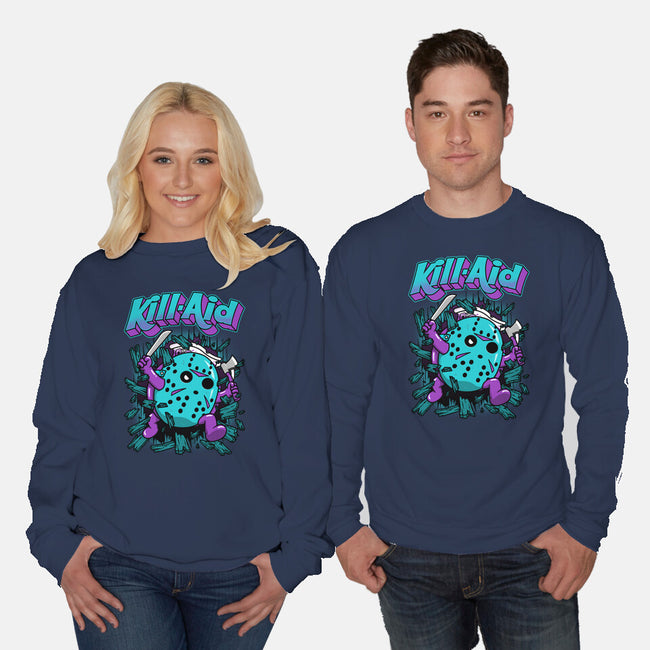 Kill-Aid Purple-Unisex-Crew Neck-Sweatshirt-pigboom