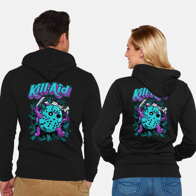 Kill-Aid Purple-Unisex-Zip-Up-Sweatshirt-pigboom