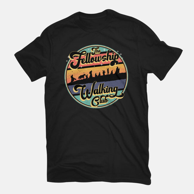 The Fellowship Walking Club-Womens-Basic-Tee-rocketman_art