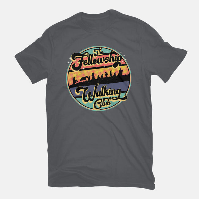 The Fellowship Walking Club-Womens-Basic-Tee-rocketman_art