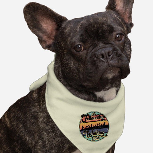 The Fellowship Walking Club-Dog-Bandana-Pet Collar-rocketman_art